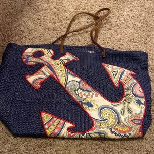 Vera Bradley anchor beach bag